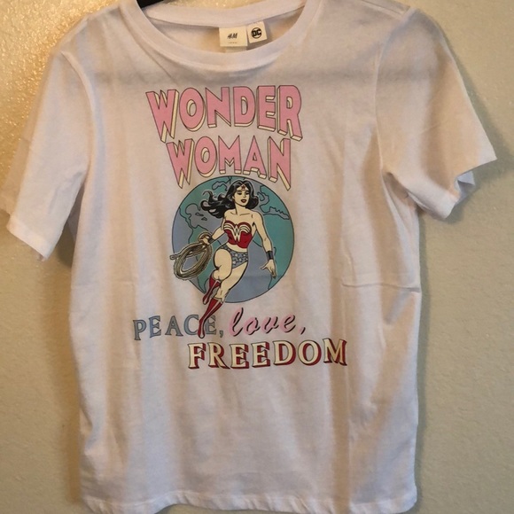 H\u0026M | Tops | Hm Wonder Woman White 
